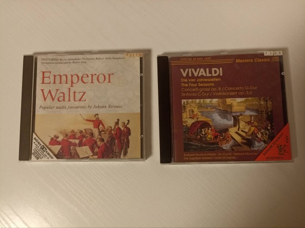13 Vivaldi: Ngy vszak + Strauss: Emperor Waltz CD Veszprm