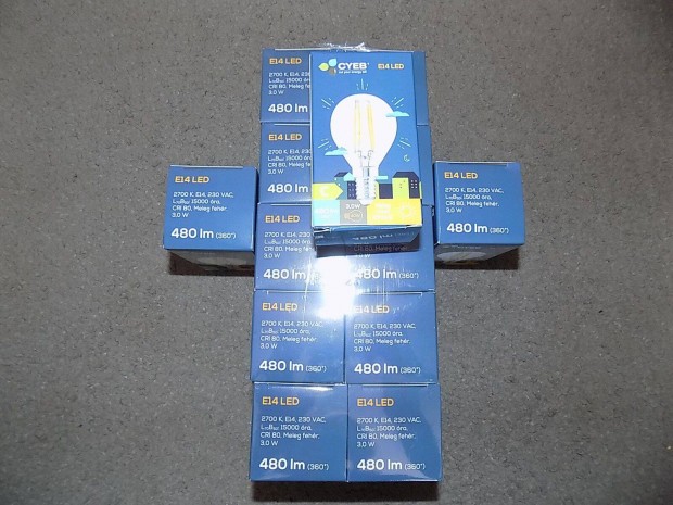 13 db led g, E14 foglalattal, egyben