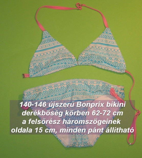 140-146 -os 10-11 v jszer Bonprix bikini mrtem szs Bp. 12. ker