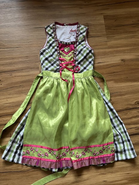 140-es zld Kislny Dirndl ruha /Fuchs/