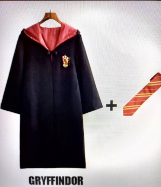 146-os Griffendel jelmezkpeny nyakkendvel - Harry Potter - Uj