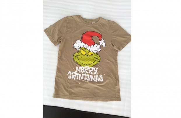 146-os fi pl rvid ujj H&M The Grinch 152-es pl hossz: 55 cm