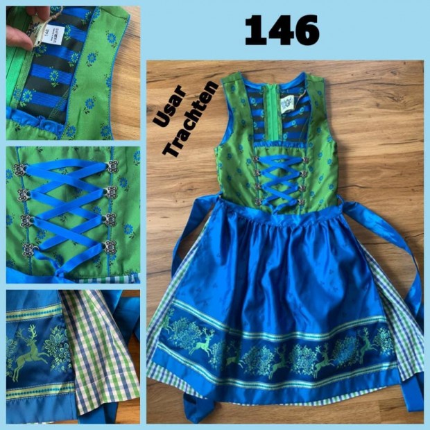 146-os kk-zld Kuslny Dirndl ruha /Usar Trachten/