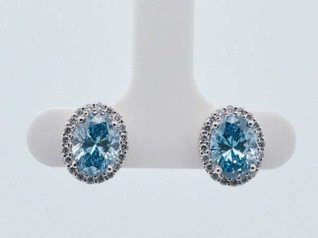 14K feh�rarany k�k gy�m�nt f�lbeval� 2.49 ct