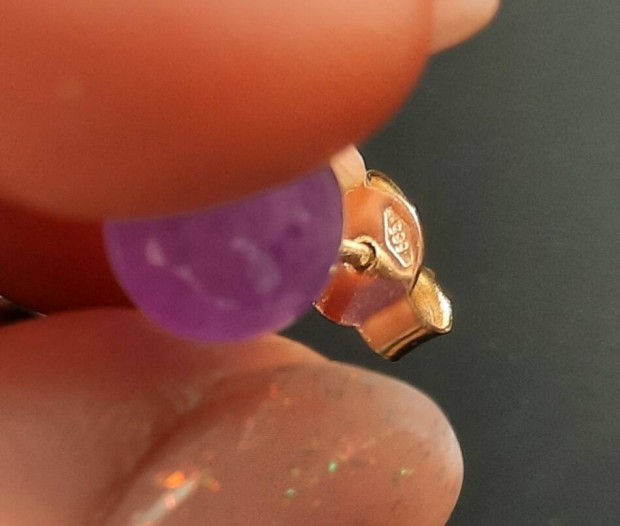 14 K ametiszt golys flbeval 