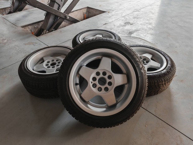 14" 4x100 4x108 kétszéles retro alufelni szett! 7-8jx14