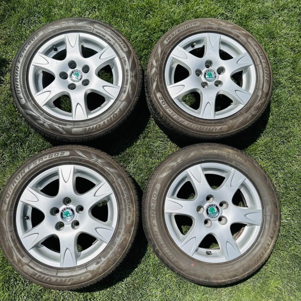 14" 5x100 6J ET43 Skoda alufelni eladó! Gumival is! VW, Seat