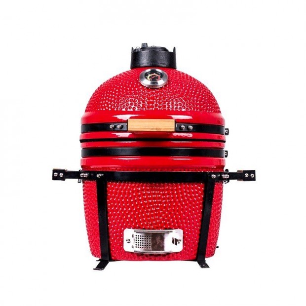 14" Kamado mini kermia grill 39cm BBQ piros szn mobilgrill