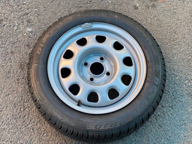 14" VW pótkerék 4x100 felni 165/70R14 Dunlop gumi Seat Skoda pót kerék