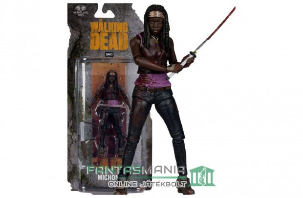 14 cm Walking Dead figura - Michonne / Mison figura ALAP megjelens