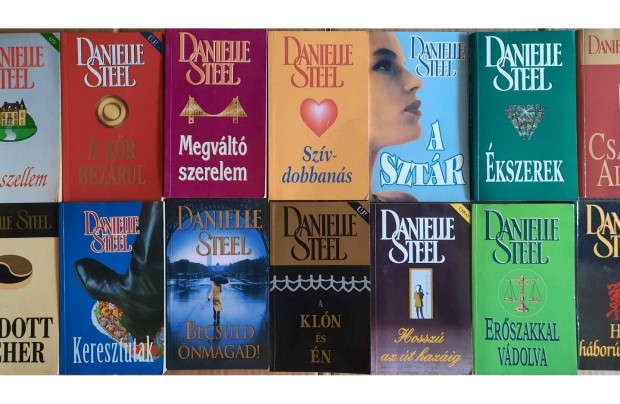 14 darab Danielle Steel knyv elad