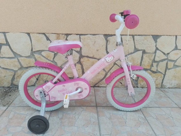 14-es Hello Kitty kontrafkes kislny kerkpr bicikli. 