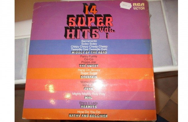 14 super hits (rock) LP hanglemez elad