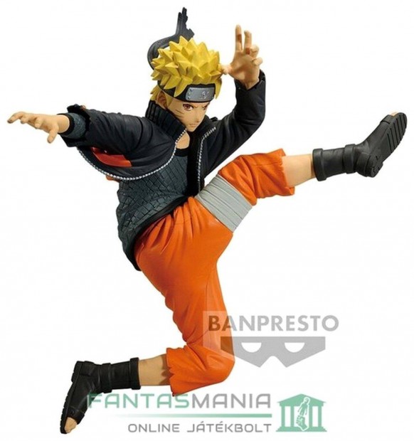 14cm Naruto Shippuden Naruto Uzumaki szobor figura ugr-rug pzban