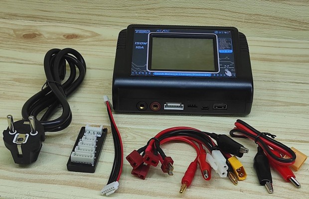 150W 10A T150 AC / DC érintőképernyős RC akkumulátor Htrc mérlegtöltő
