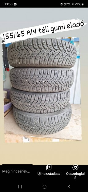 155/65 R14 hasznlt tli gumi