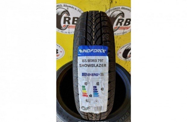 155/80 r13 Új Windforce téli 2022 13900 Ft/db