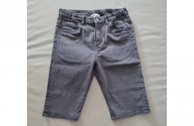 158-as H&M szürke farmer rövidnadrág