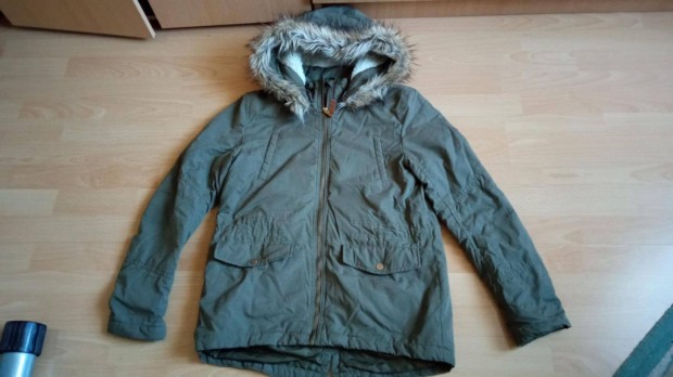 158-as lány parka kabát zöld H&M 1500 Ft