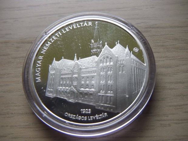 15.000 Ft Ezüstérem Magyar Nemzeti Levéltár 2023 + Tanúsítvány