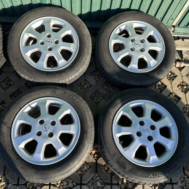 15" 4x100 6J ET49 Opel alufelni - 195/60 R15 nyri gumi elad!