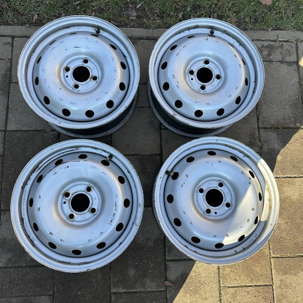 15" 4x100 6J ET50 Renault, Dacia lemezfelni, aclfelni Rozsdamentes!