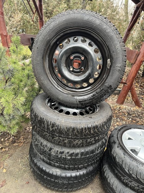 15" 4x100 Opel lemezfelni szett tligumikkal!