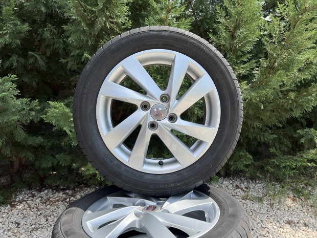 15" 4x100 gyári Seat/VW alufelni nyárigumikkal!