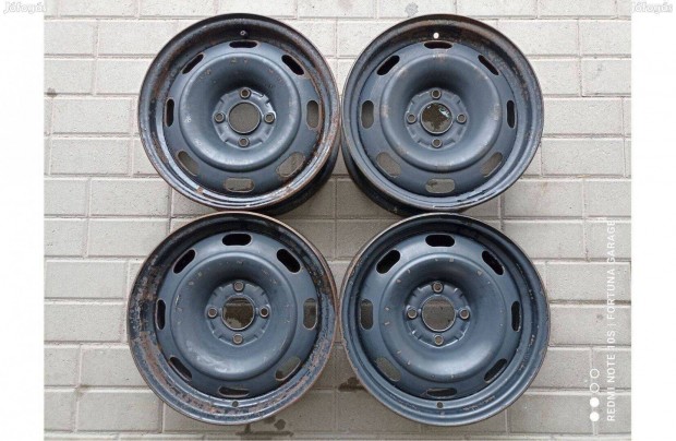 15" 4x108 Peugeot / Citroen hasznlt lemezfelni garnitra (370)