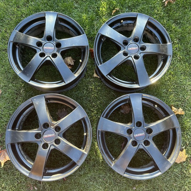 15" 5x100 6J ET38 Dezent Black alufelni elad! Skoda, VW, Seat