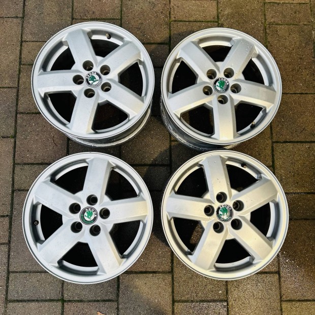 15" 5x100 6J ET38 Skoda alufelni elad! Gumival is! VW, Seat 