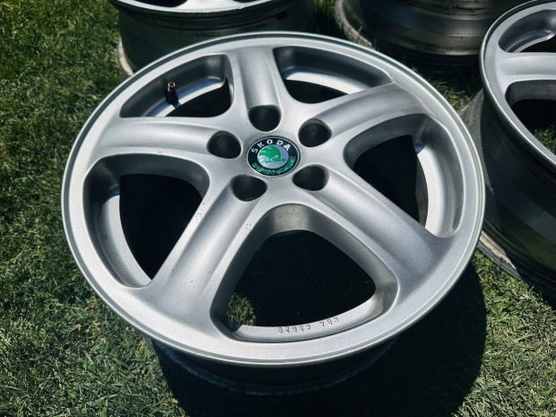 15" 5x100 6J ET38 Skoda gyári alufelni, VW, Seat eladó!