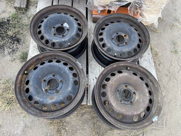 15" 5x110 Opel lemezfelni szett 5e/4db