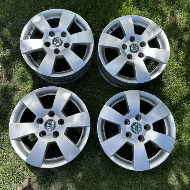 15" 5x112 6J ET47 Skoda, VW, Seat gyári alufelni eladó! Octavia, Golf