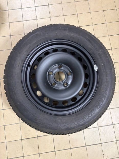 15'' 5x112 Lemezfelni + Dunlop Winter Respons 195/65 r15