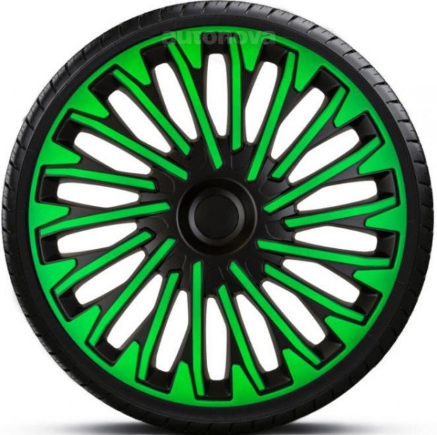 15"-os Soho Green Black dsztrcsa garnitra (4darab)