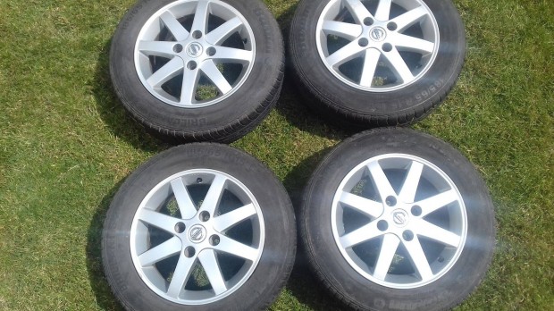 15 col 4x114,3 Nissan alufelni nyári gumi / Chevrolet Daewoo Honda