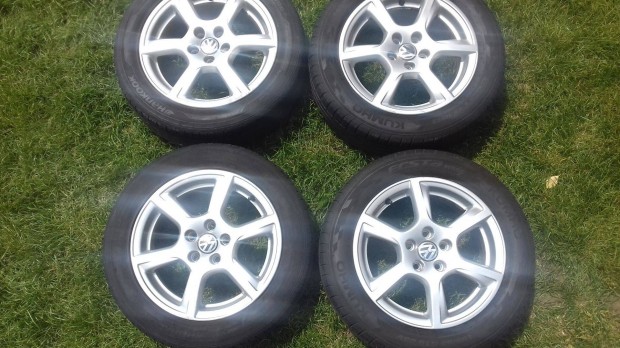 15 col 5x100 gyári Vw / Skoda Seat /alufelni nyári gumikkal