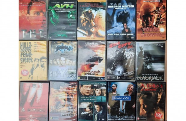 15 darab eredeti DVD film elad