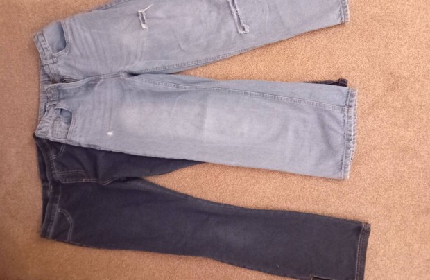 164 cm lny baggy jeans s trapz nadrg