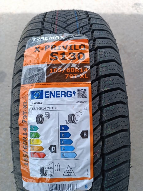 165/60 r14 79T XL Tracmax téli gumi garnitúra 