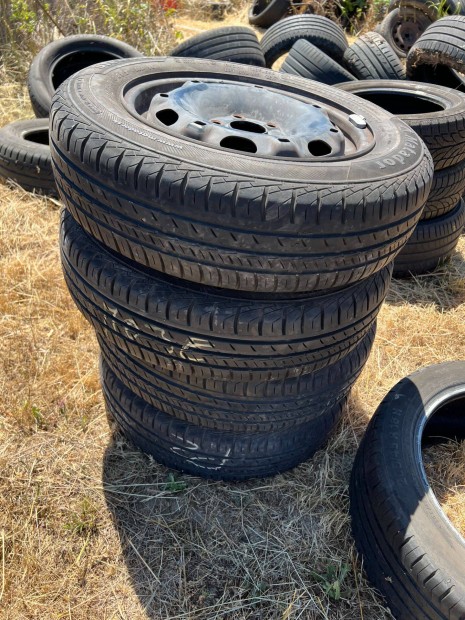 165/70 R14 matador nyári gumik 5x100 skoda lemez felni