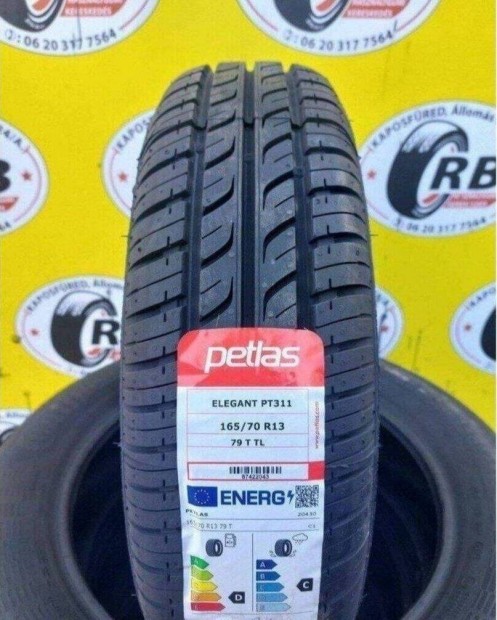 165/70 r13 j Petlas nyri 2023 15500 Ft/db