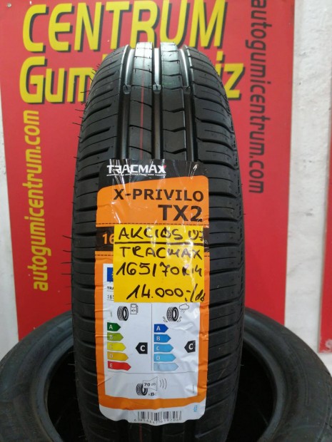 165/70r14 Tracmax új nyári gumi 14.000 Ft