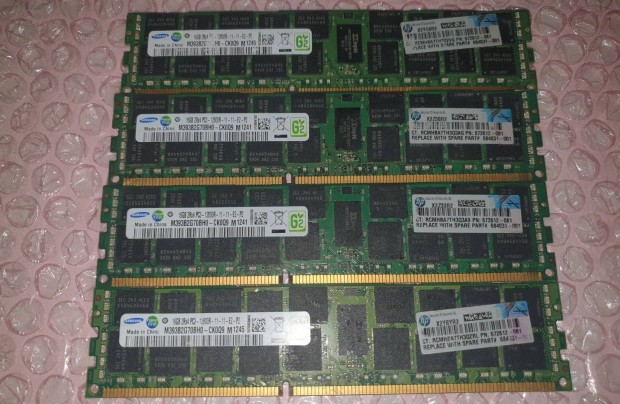 16GB DDR3 1600MHz PC3-12800R ECC Samsung szerver memria RAM