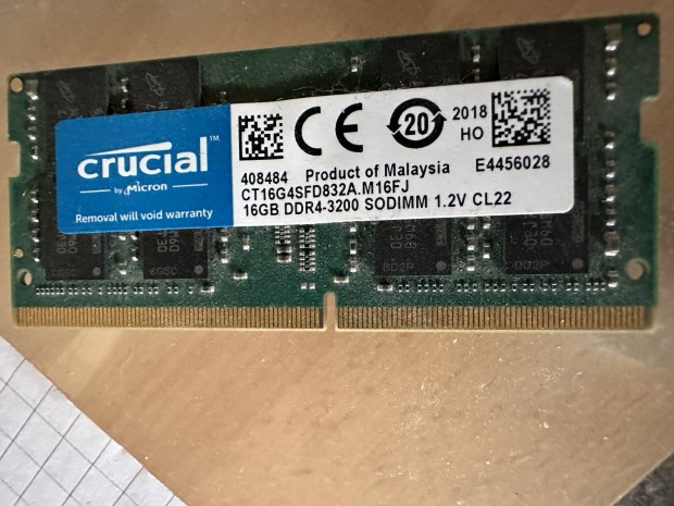 16GB DDR4 3200MHz laptop memria