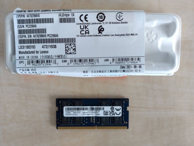 16GB DDR4 3200mhz memria (j, bontatlan, tbb darab kedvezmny)