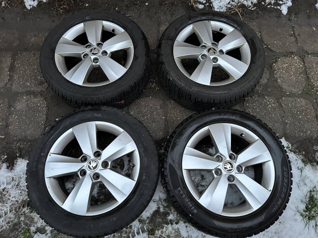 16 16" 5x112 Skoda Octavia alufelni felni 205/55 R16 tli gumi