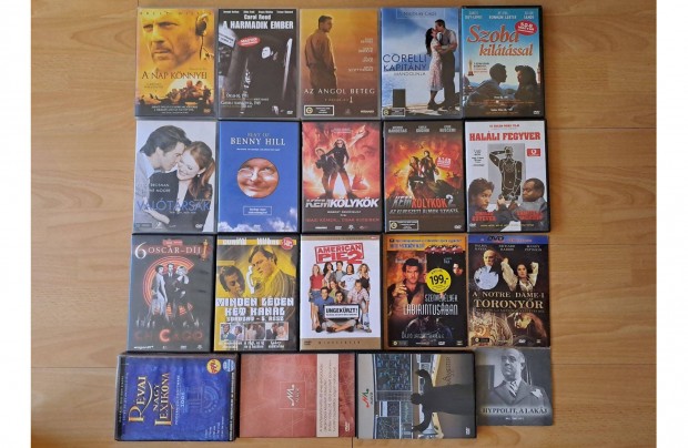 16+4db DVD, Vgjtk, trtnelmi, sci-fi, ismeretterjeszt, stb