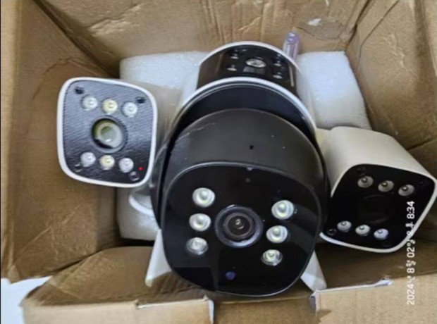 16 MP, 8K, WiFi kültéri biztonsági kamera automatikus követéssel CCTV